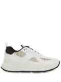 Burberry check mesh low-top sneakers - White