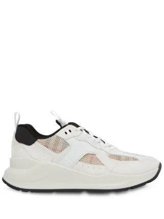 Burberry Check Mesh low top Sneakers White FARFETCH EG