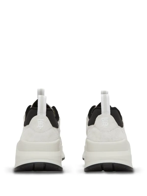 美しい Sneakers low-top Mesh Check Burberry | FARFETCH | White マットレス
