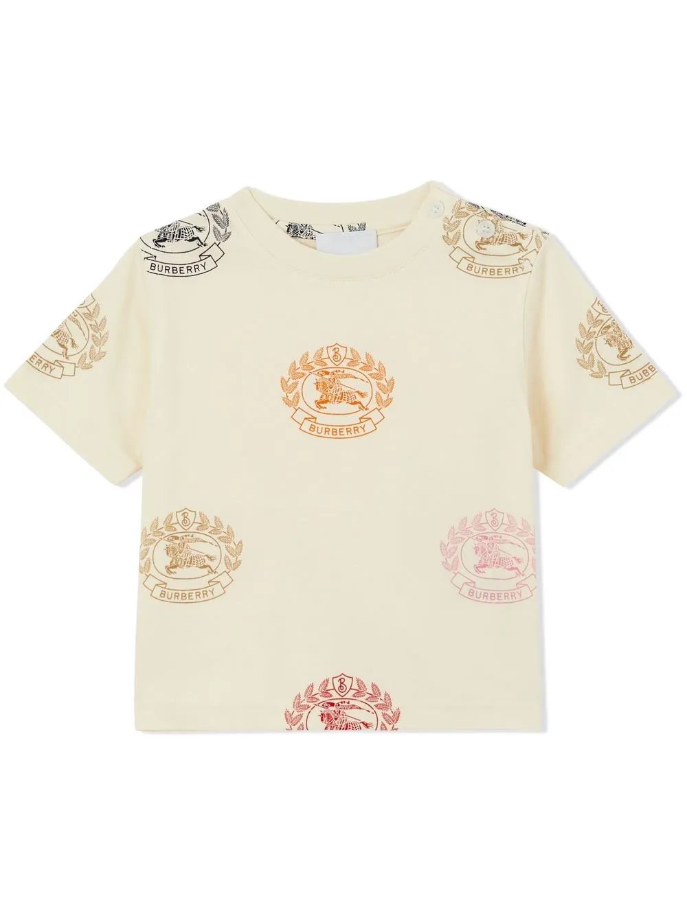 

Burberry Kids all-over logo print T-shirt - Neutrals