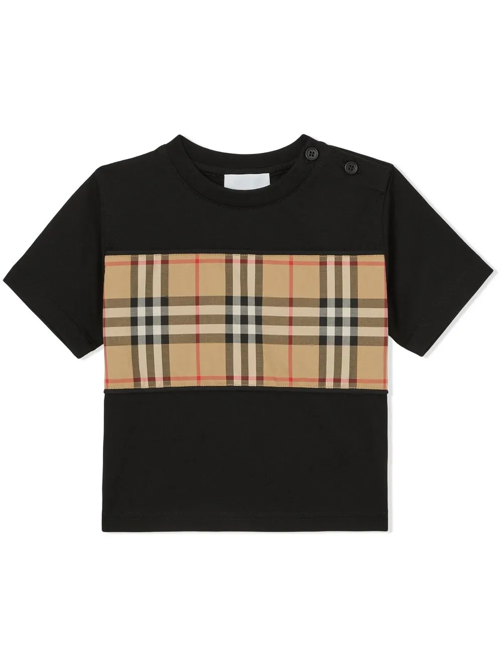 VINTAGE CHECK 拼接T恤