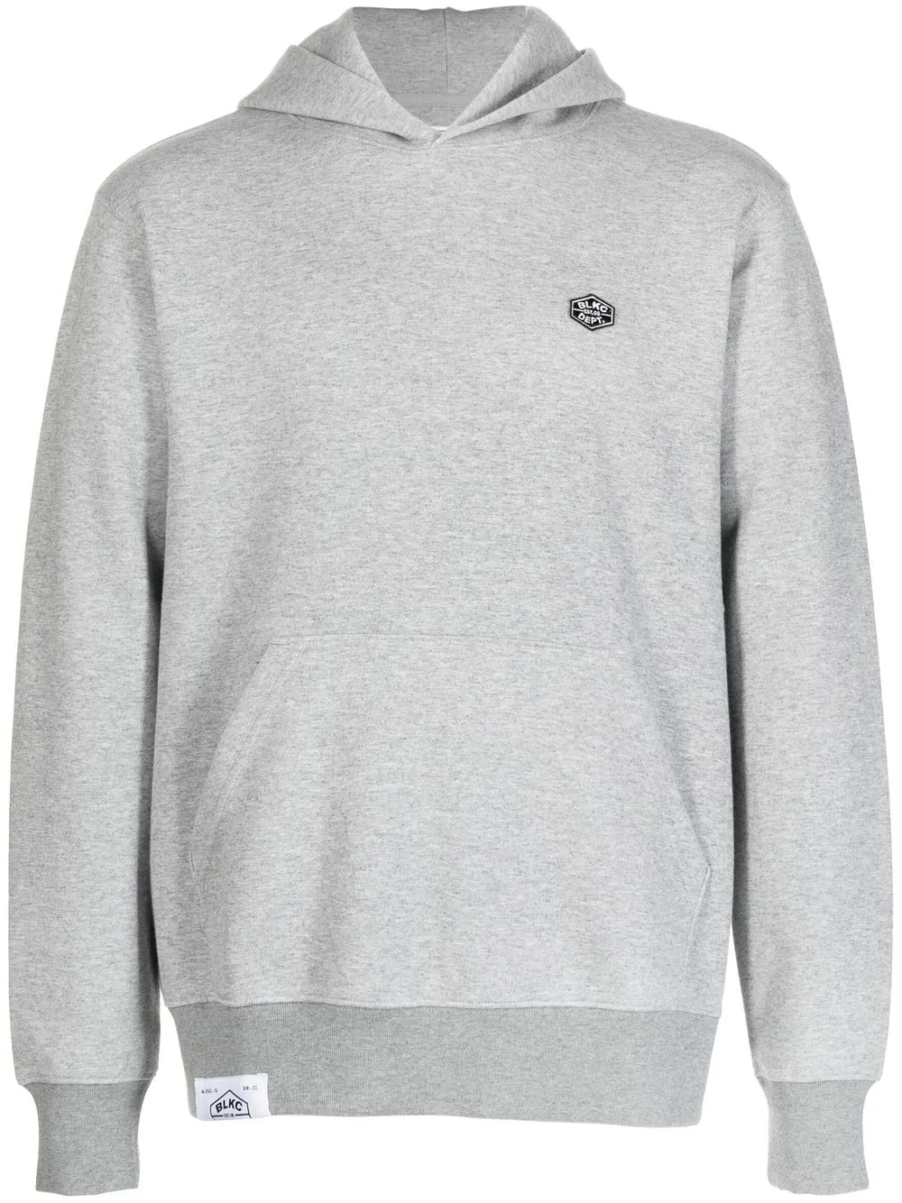 

CHOCOOLATE logo-patch cotton hoodie - Grey