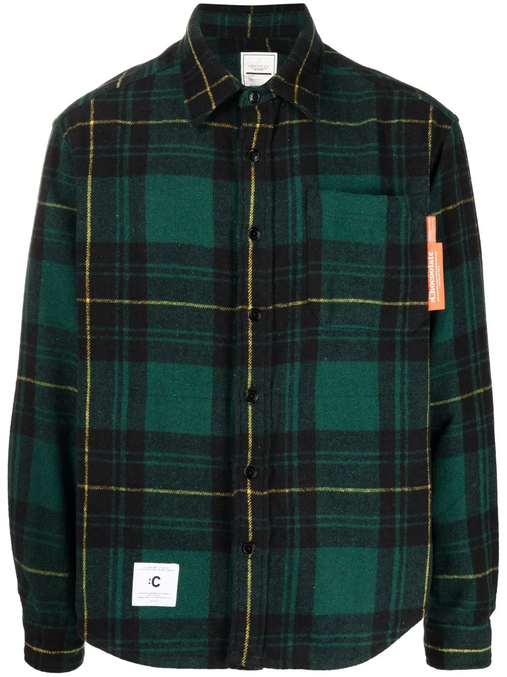 

CHOCOOLATE checked pattern long sleeve shirt - Green