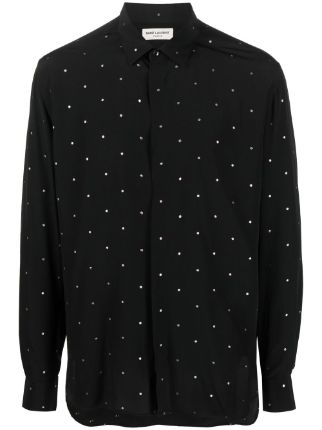 Saint Laurent ポルカドット シルクシャツ - Farfetch