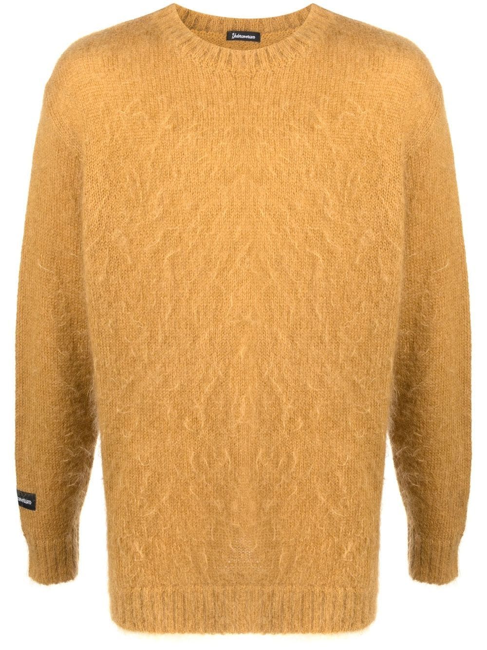 brushed wool-blend jumper