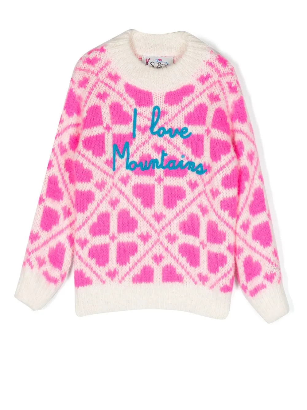 

MC2 Saint Barth Kids Danya intarsia-knit jumper - White