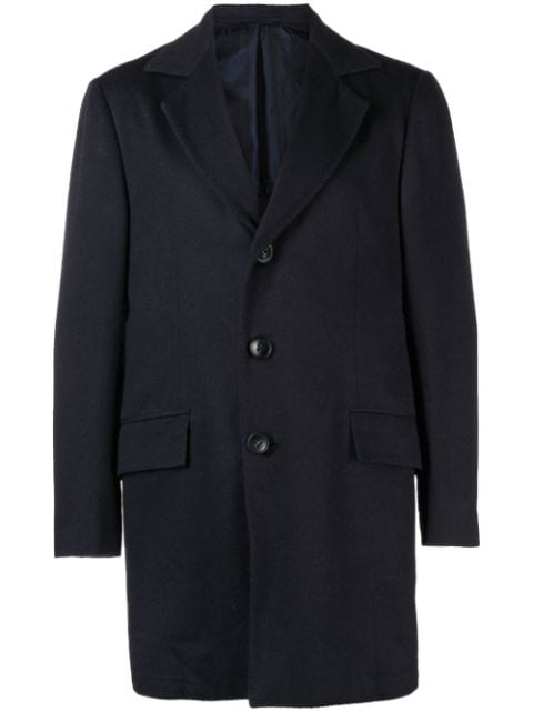 Kiton single-breasted cashmere coat