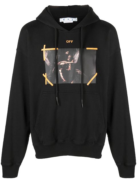 Off-White Arrows Caravaggio print hoodie