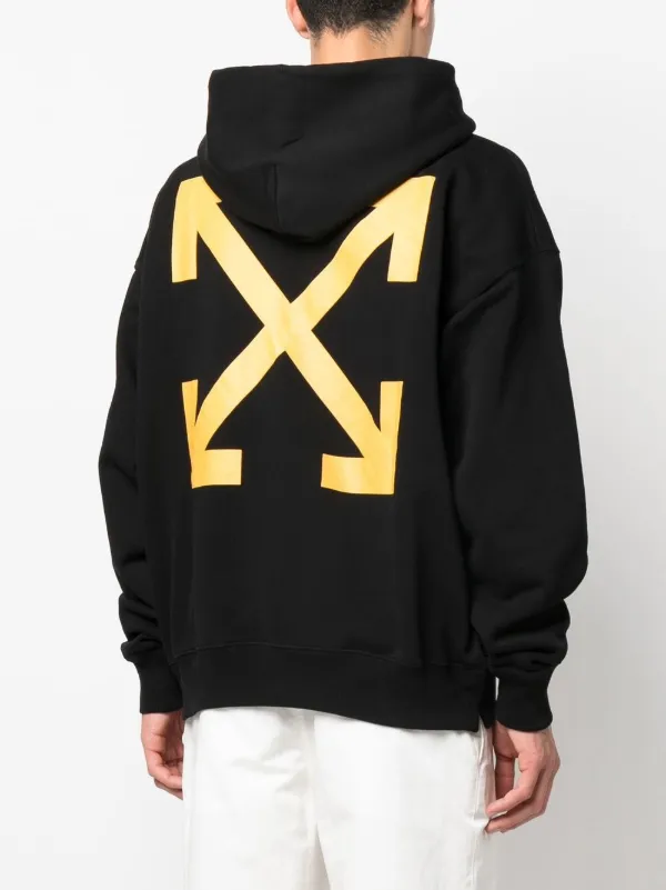 Off-White Caravaggio-print Hoodie - Black