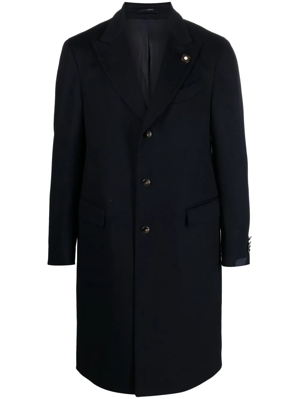 

Lardini tailored single-breasted wool coat - Blue