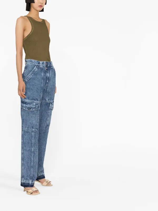 MARANT ÉTOILE Vayoneo Cargo Jeans | Blue | FARFETCH PT