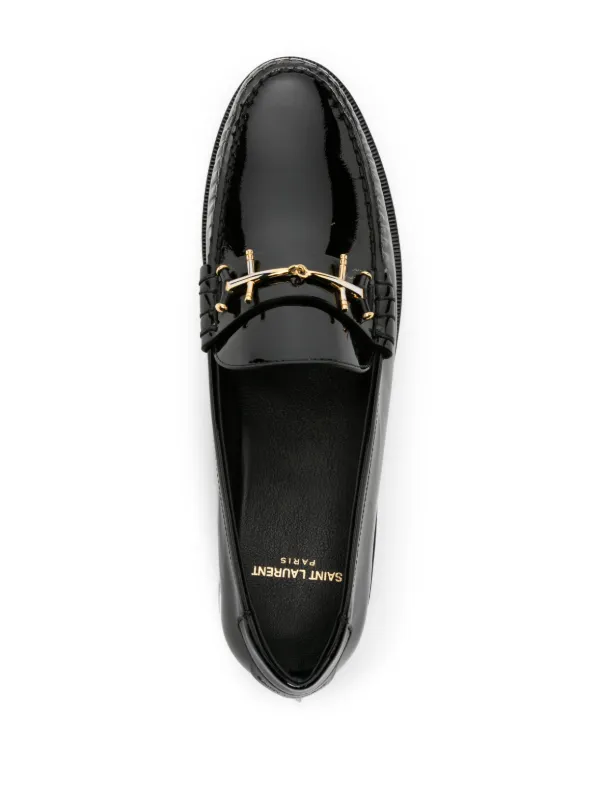 Saint Laurent Le Loafer Leather Loafers | Black | FARFETCH