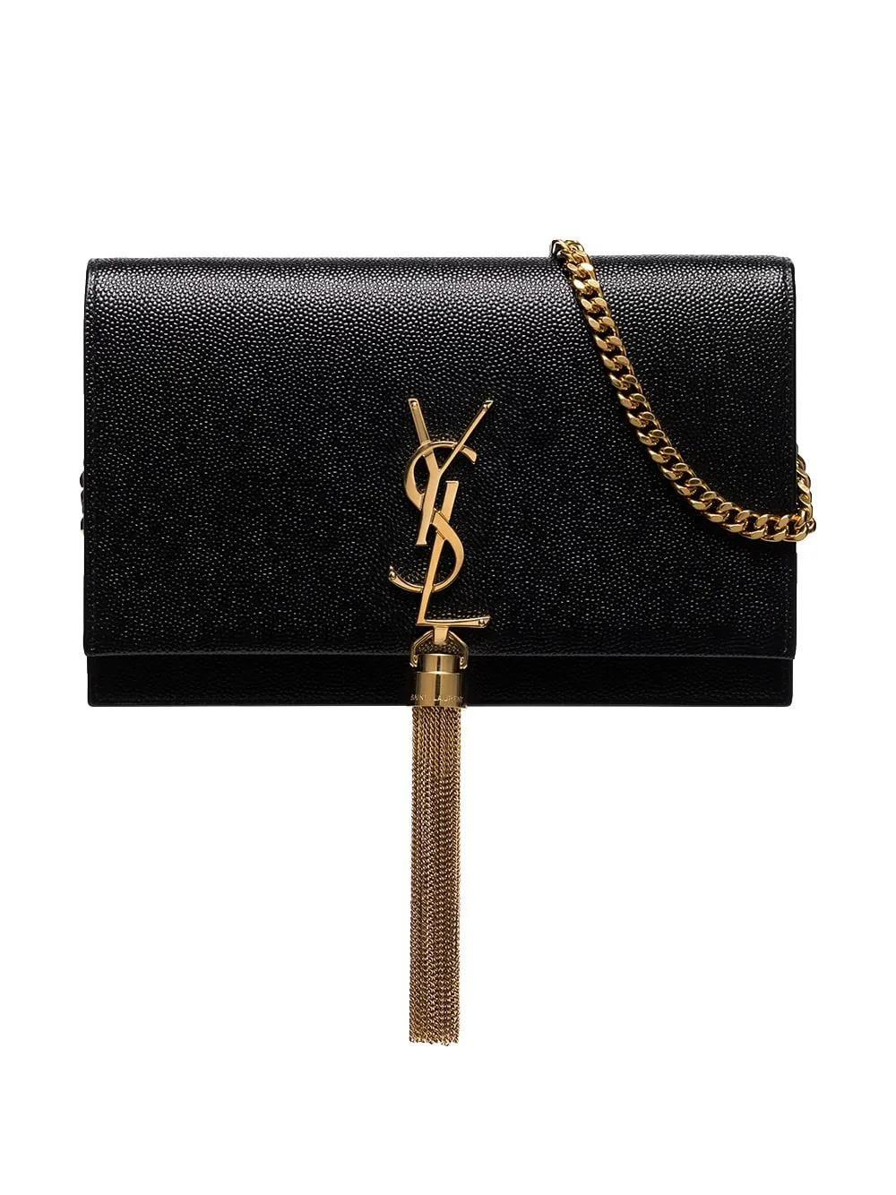 Saint Laurent Kate Tasselembellished Crossbody Bag In 1000 nero