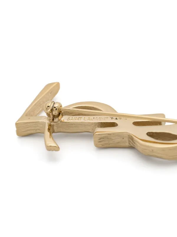 【Saint Laurent】 Cassandre Brooch ゴールド Saint Laurent Cassandre Brooch | Gold | FARFETCH