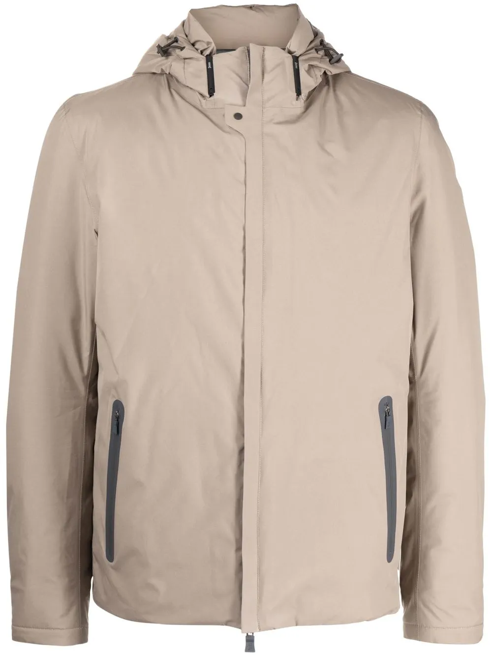 

Herno padded drawstring-hooded jacket - Brown