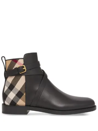 Burberry black booties online