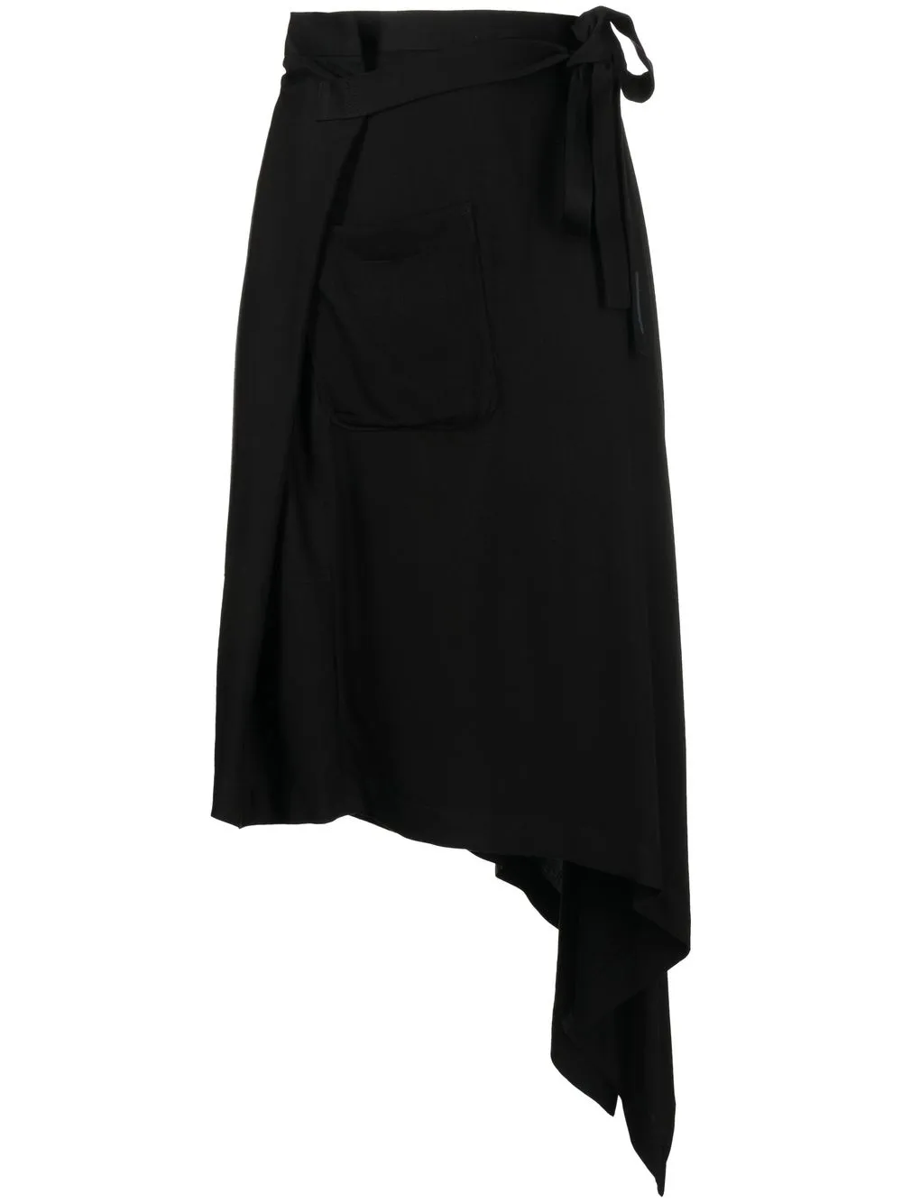 

Yohji Yamamoto falda R-Left - Negro