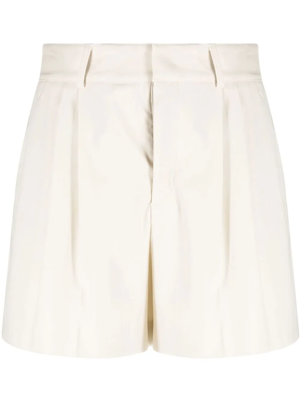 

RED Valentino high-waisted concealed-front shorts - Neutrals