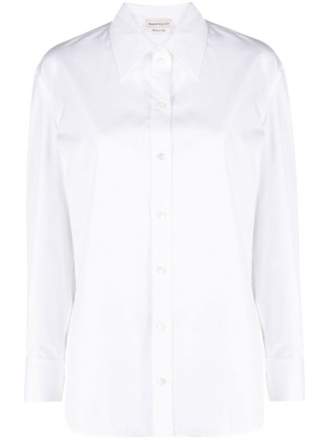 Alexander McQueen long-sleeved cotton shirt Women