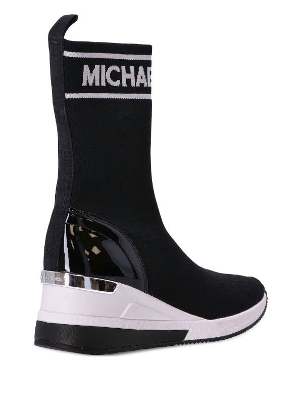 Michael Kors Skyler sock-style Wedge Sneakers - Farfetch
