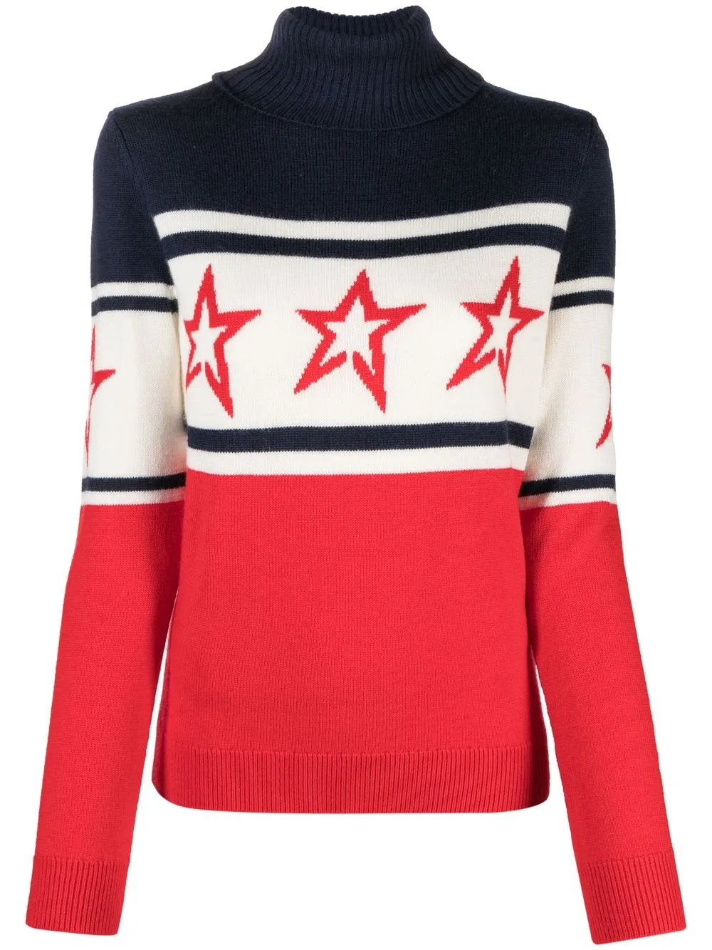 

Perfect Moment star intarsia-knit roll neck jumper - Blue