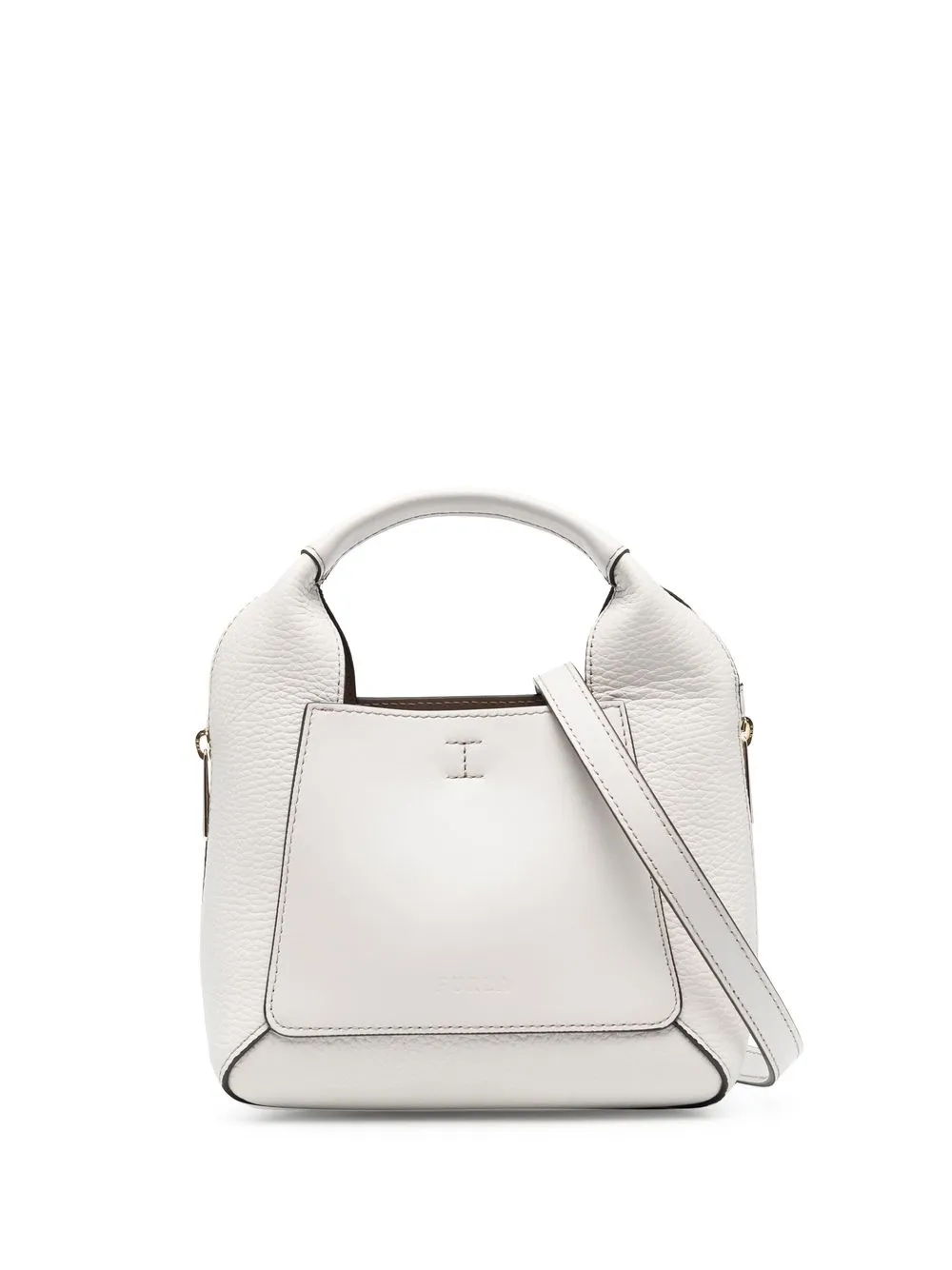 

Furla panelled leather tote bag - Neutrals