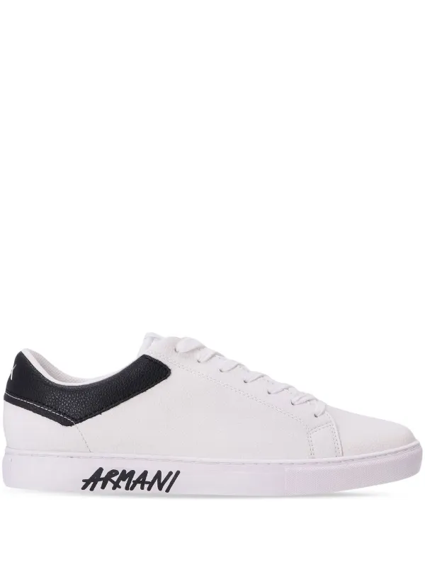 Armani Exchange logo print low top Sneakers Farfetch