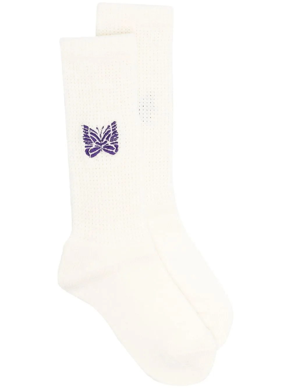 

Needles embroidered butterfly ankle socks - Neutrals