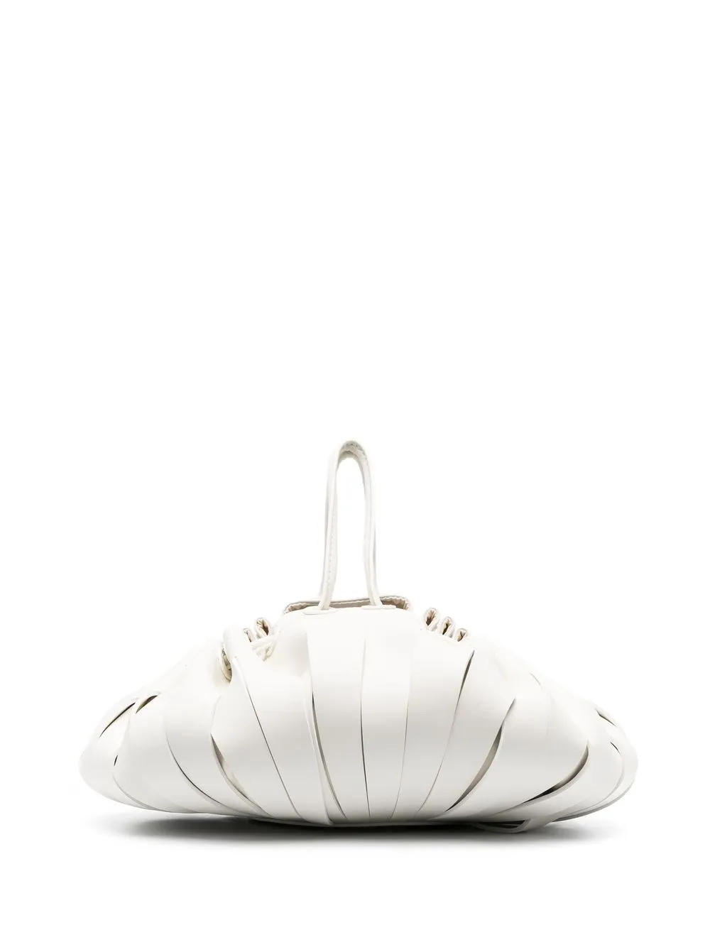 

Simon Miller pleated drawstring clutch bag - White