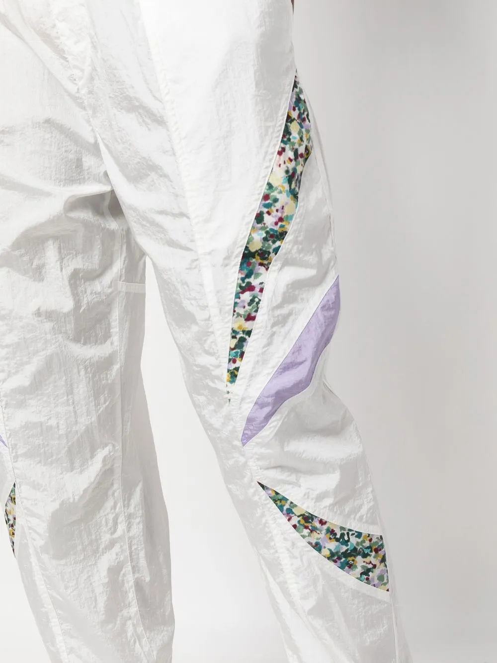 Isabel Marant Étoile Contrast-panel Drawstring Trousers In White