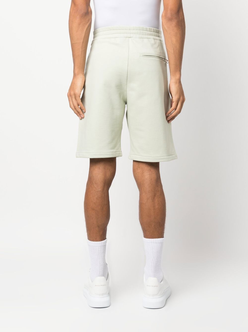 Alexander McQueen embroidered-logo bermuda shorts Men