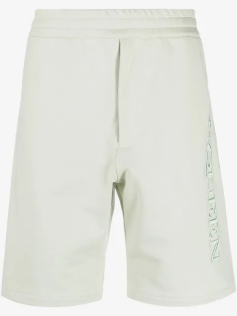 Alexander McQueen bermudas con logo bordado