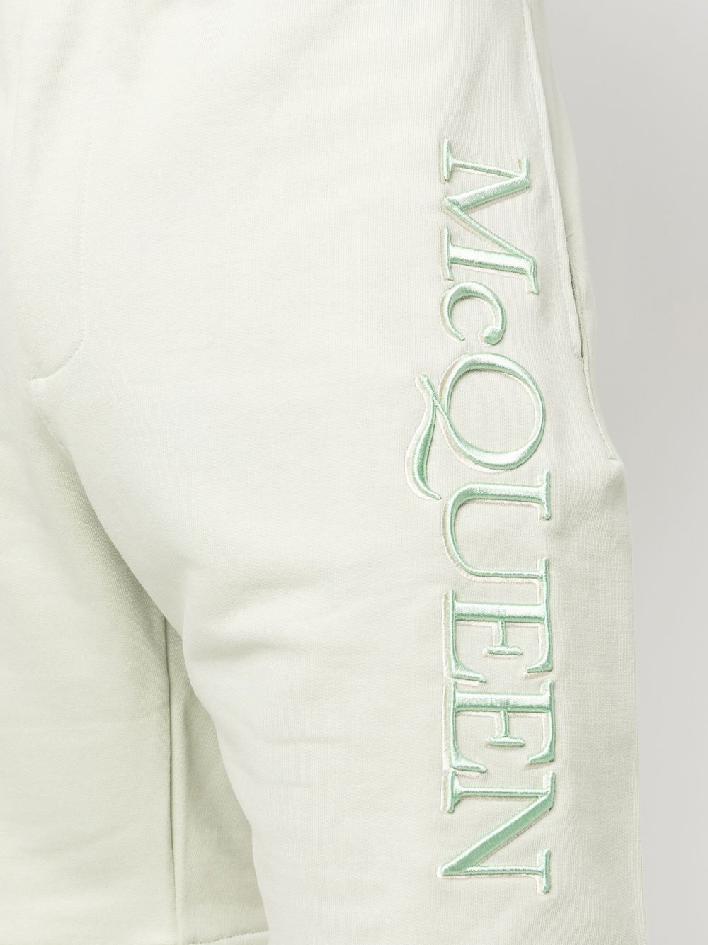 Alexander McQueen embroidered-logo bermuda shorts Men