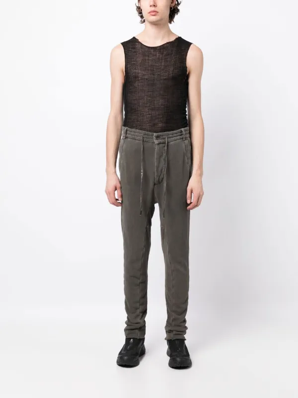 竜*介様 masnada マスナダ パンツ M1815 ブラック 麻 リネン 4 Masnada drawstring-waist drop-crotch Trousers | Grey | FARFETCH ID
