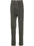 Masnada drawstring-waist drop-crotch trousers - Grey