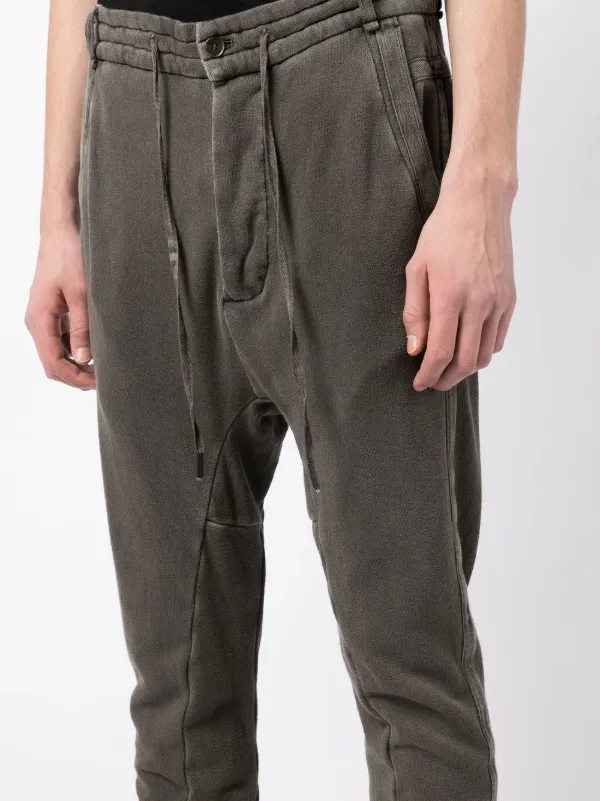Masnada drawstring-waist drop-crotch Trousers | Grey | FARFETCH ID