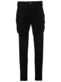 Masnada waffle-effect cotton slim trousers - Black