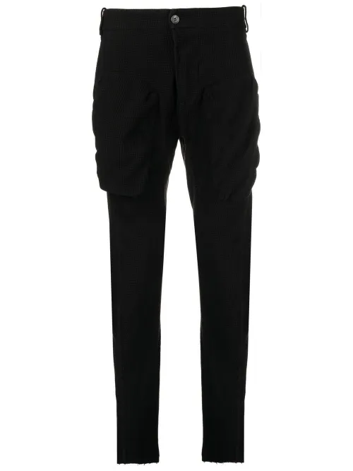 Pantalon slim à effet gaufré - Masnada - Modalova