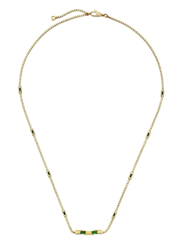 Gucci Link To Love トルマリン ネックレス 18Kイエローゴールド