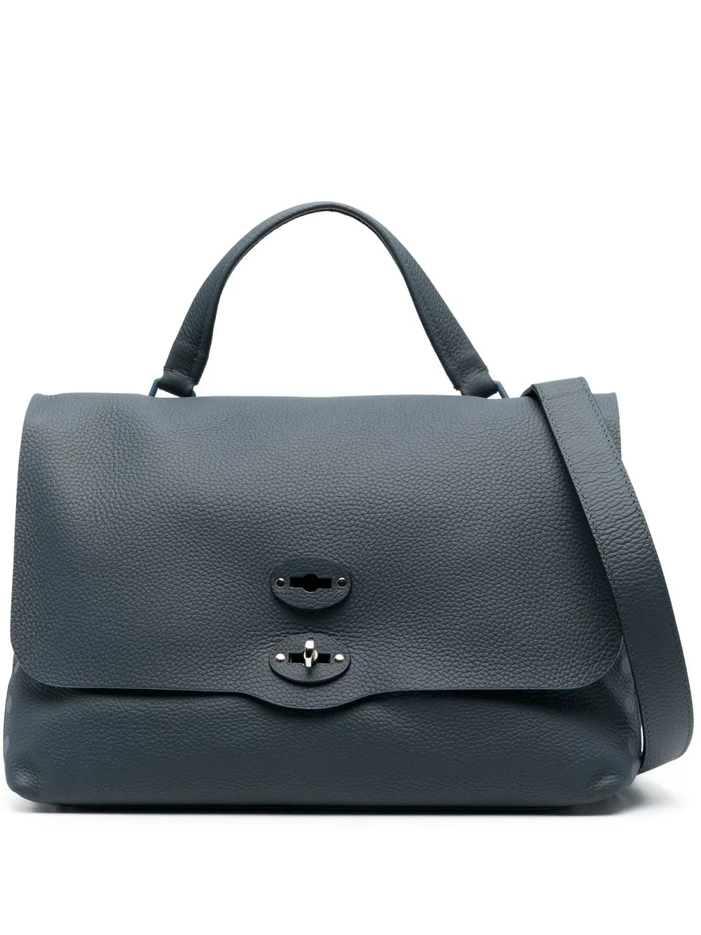 

Zanellato Postina leather tote bag - Blue
