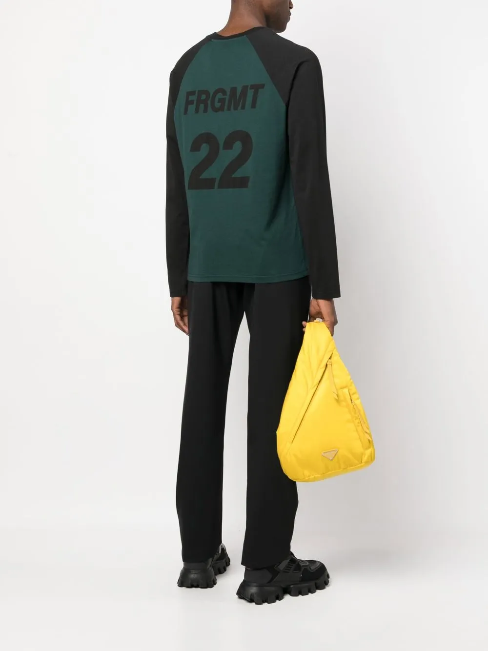 Moncler Top met logoprint - Groen