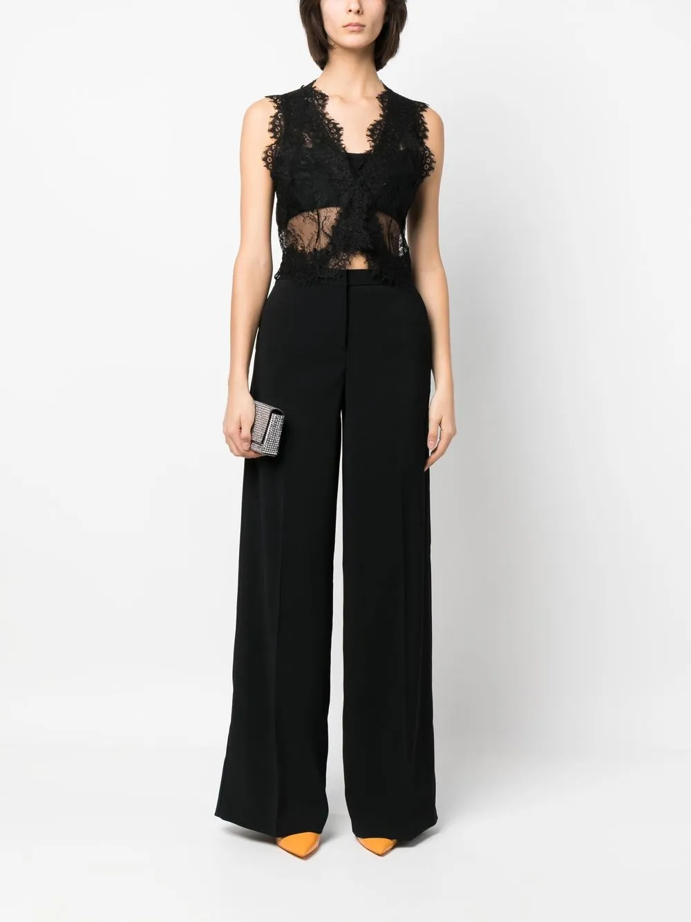 PINKO Mouwloze blouse - Zwart