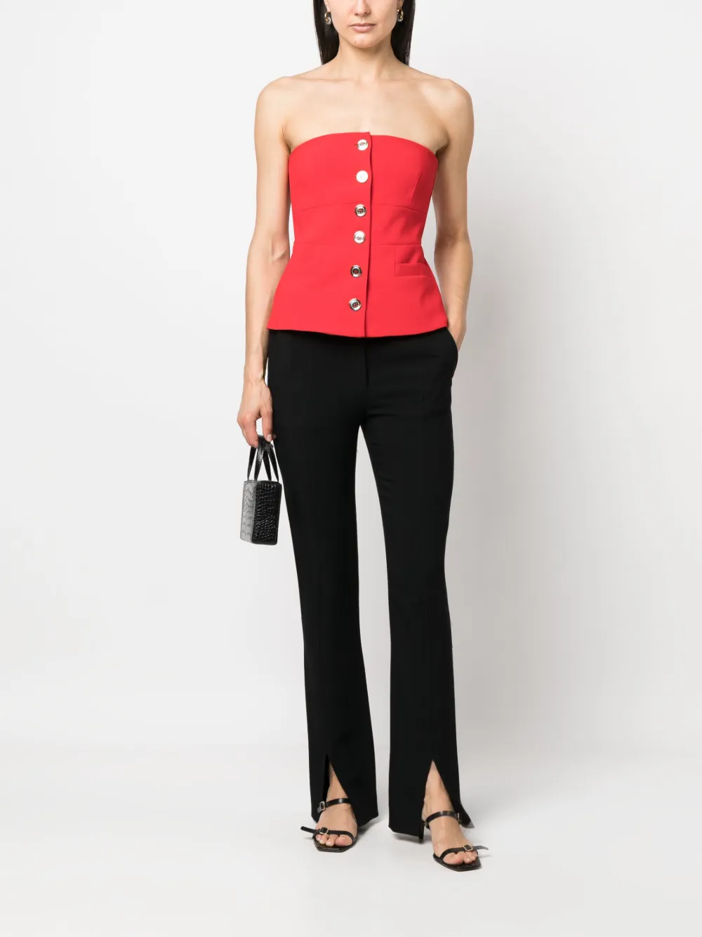 PINKO Strapless top - Rood