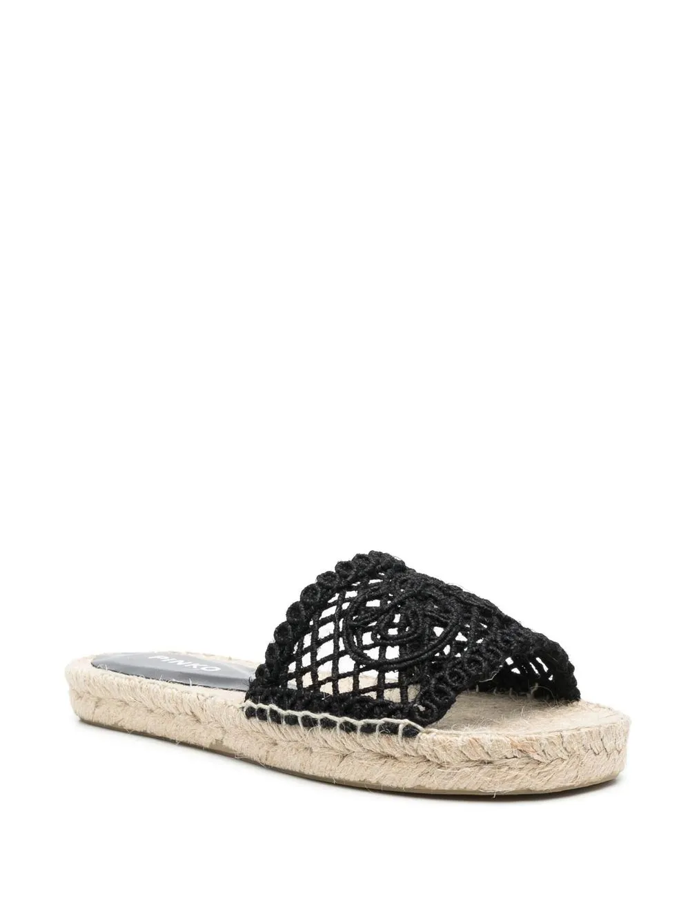 PINKO Espadrilles met open neus - Zwart