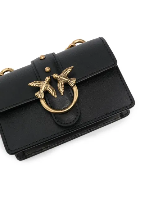 PINKO Love One Micro leather mini bag 100064A0F1Z99Q - 3