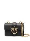 PINKO Love One Micro leather mini bag - Black