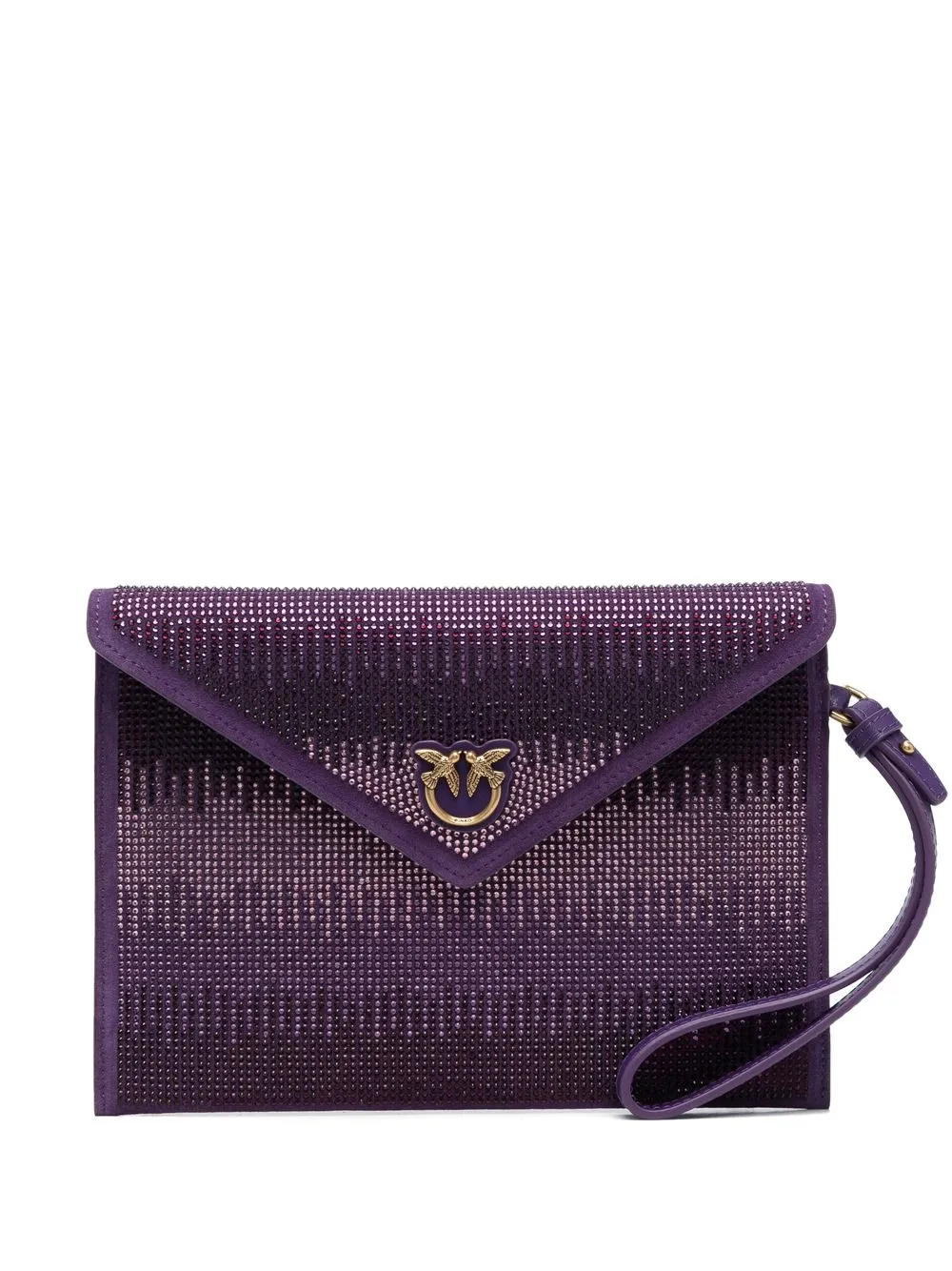

PINKO crystal-embellished clutch - Purple