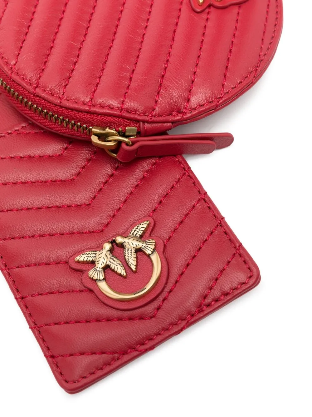 PINKO Portemonnee met logoplakkaat - Rood