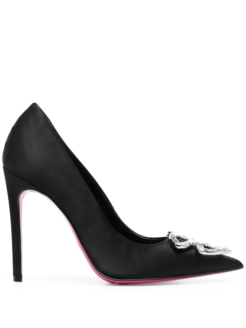 

PINKO Love-Birds 110mm rhinestone-embellished pumps - Black