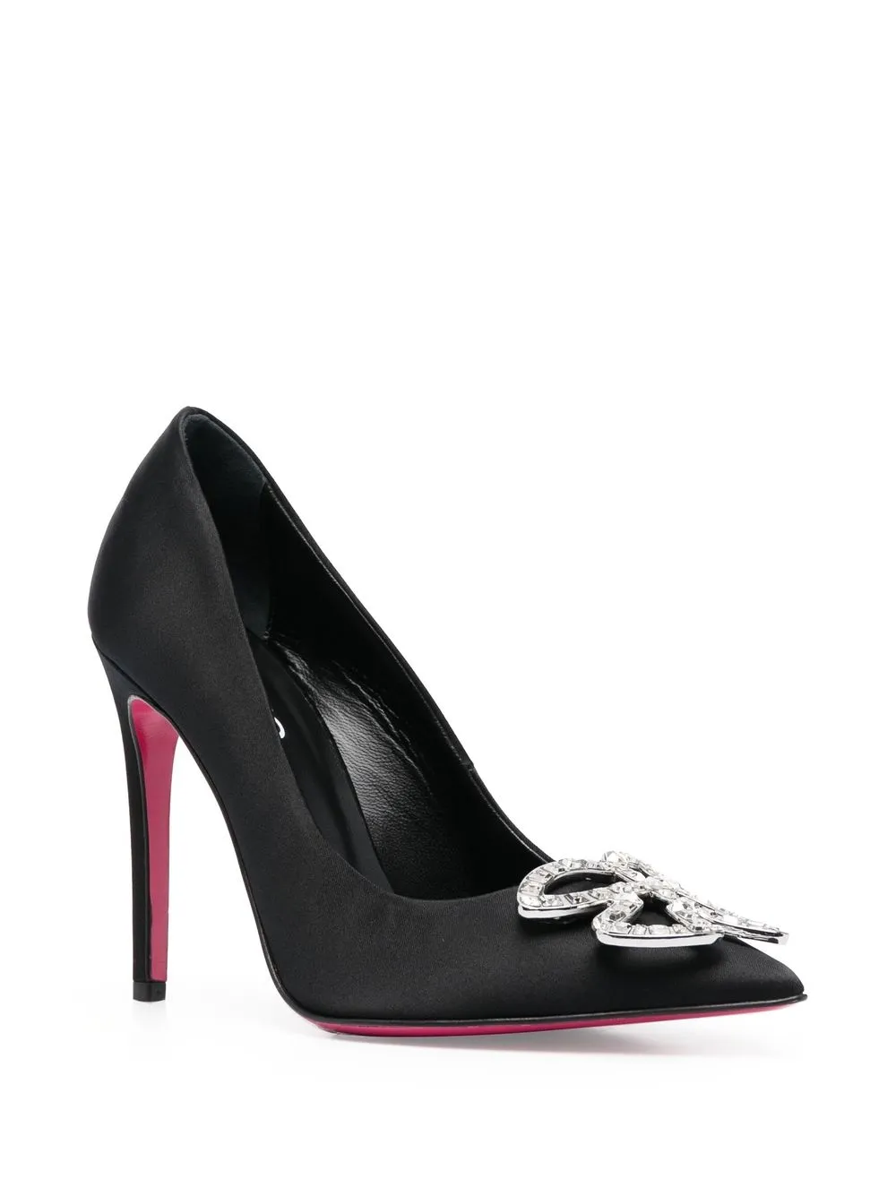 PINKO Love-Birds pumps verfraaid met stras - Zwart